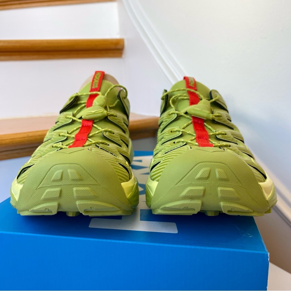 NWT Hoka Hopara Hiking Sandal Wet / Dry shoe in Dark Citron Luminary Green - Picture 6 of 16